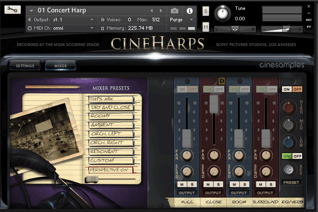 Cinesamples CineHarps  V1.1 kontakt电影竖琴