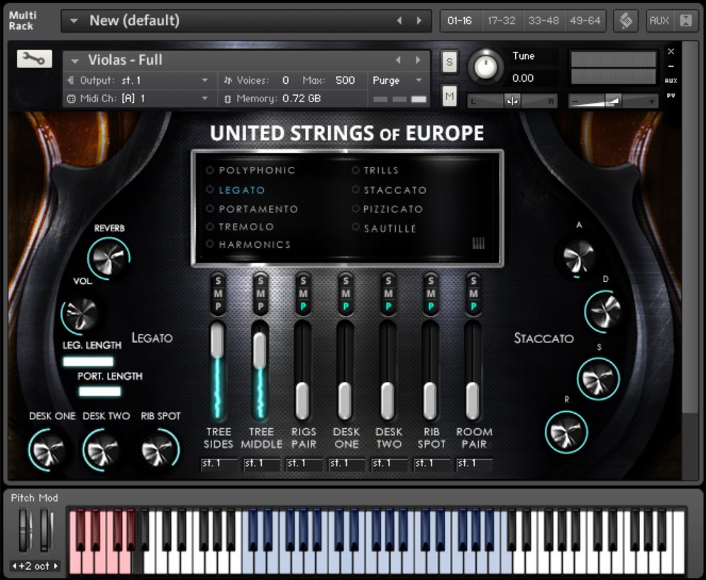 United Strings of Europe Violas欧洲联合弦乐之中提琴 kontakt音色(3)