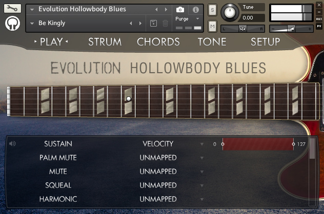 蓝调布鲁斯电吉他音源Evolution Hollowbody Blues (kontakt | 4.75GB)