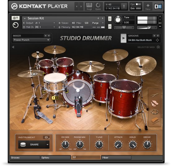 Native Instruments Studio Drummer Library 适用于所有风格的工作室鼓组