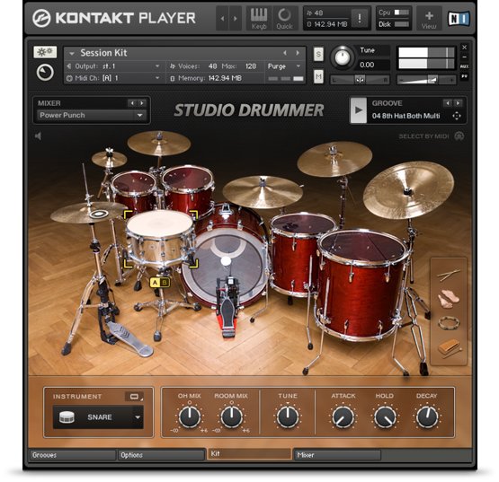 Native Instruments Studio Drummer Library 适用于所有风格的工作室鼓组