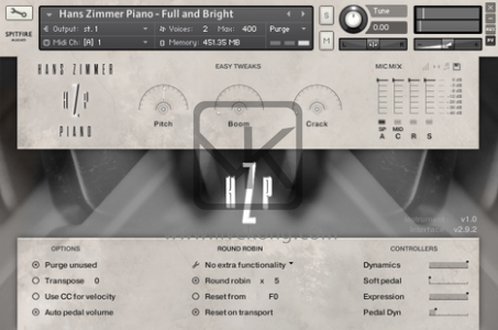 喷火终极钢琴音源Spitfire Hans Zimmer Piano(kontakt | 211.18GB)