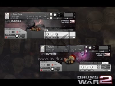 战鼓2史诗打击乐CineSamples Drums Of War 2 （kontakt | 6.73GB）