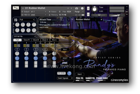 特殊演奏技巧的钢琴音源Cinesamples Randy’s Prepared Piano（kontakt | 13.37GB）