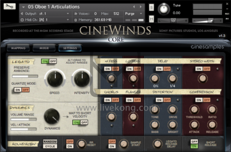 电影配乐木管音源Cinesamples CineWinds CORE v1.4.0核心板（kontakt | 17.28GB）