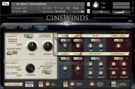 电影配乐木管音源Cinesamples CineWinds CORE v1.3.1a 核心板（kontakt | 17.31GB）